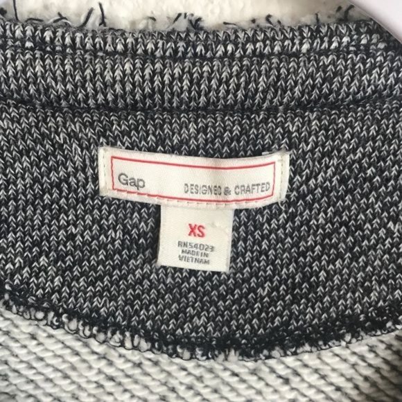 Gap Designed and Crafted Zip Moto Fitted Jacket in  Blue Gray/White - Size XS - Picture 5 of 8